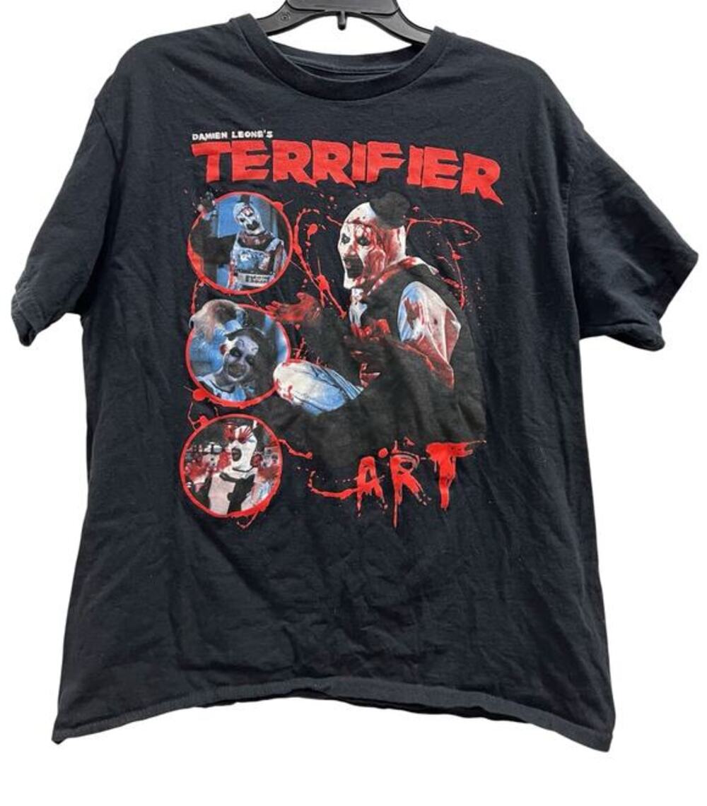 Terrifier horror clown Black tee sz L